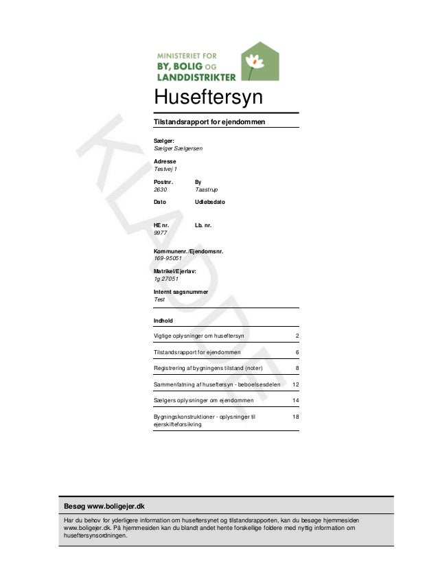 tilstandsrapport gyldighed tilstandsrapport gyldighed